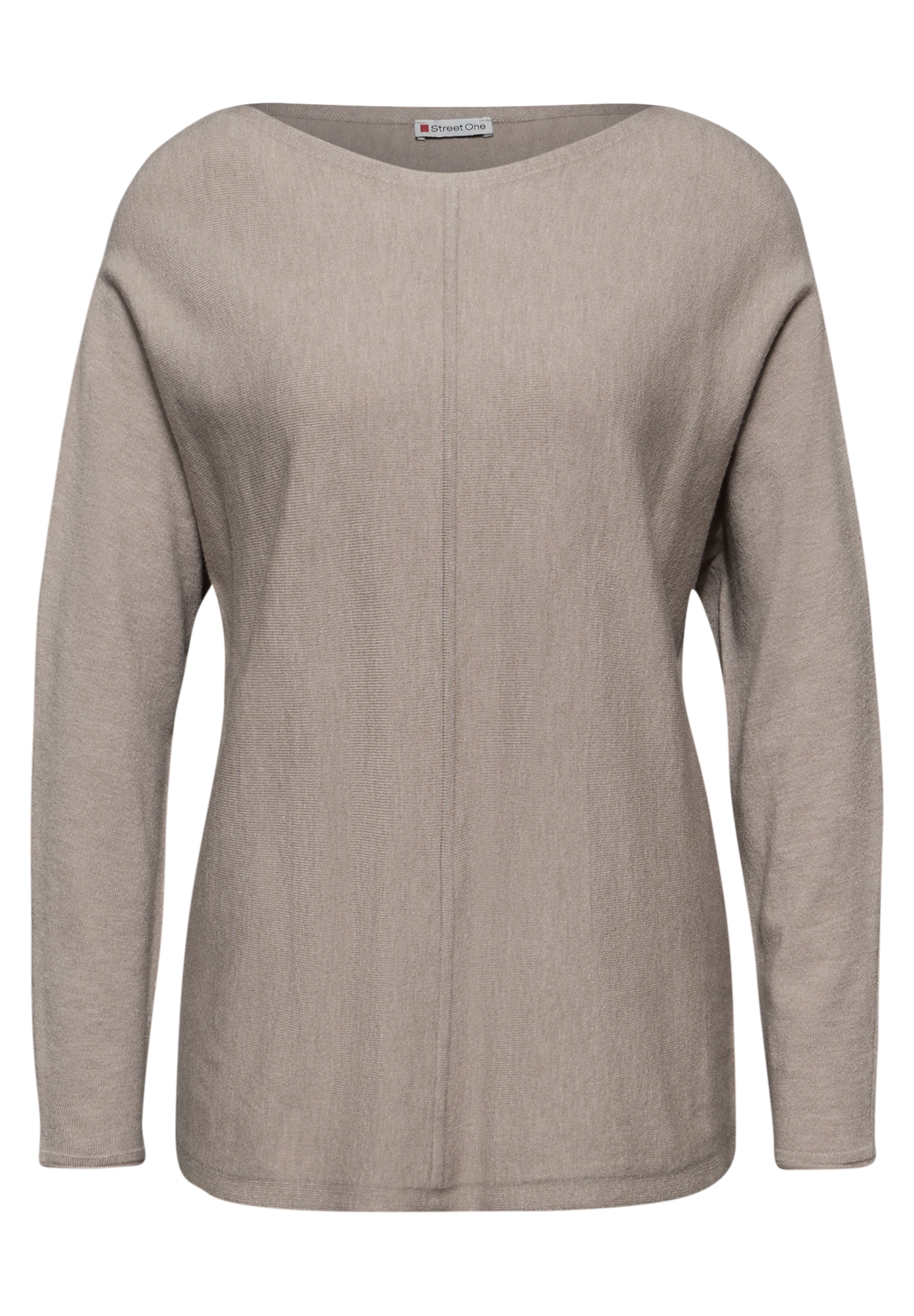 STREET ONE Sweater 'Dolman ' in Beige: front