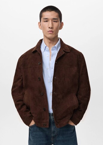 MANGO MAN Between-Season Jacket in Brown: front