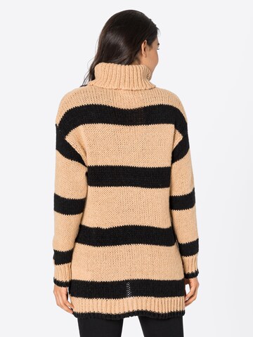 PIECES Sweater 'Anni' in Brown