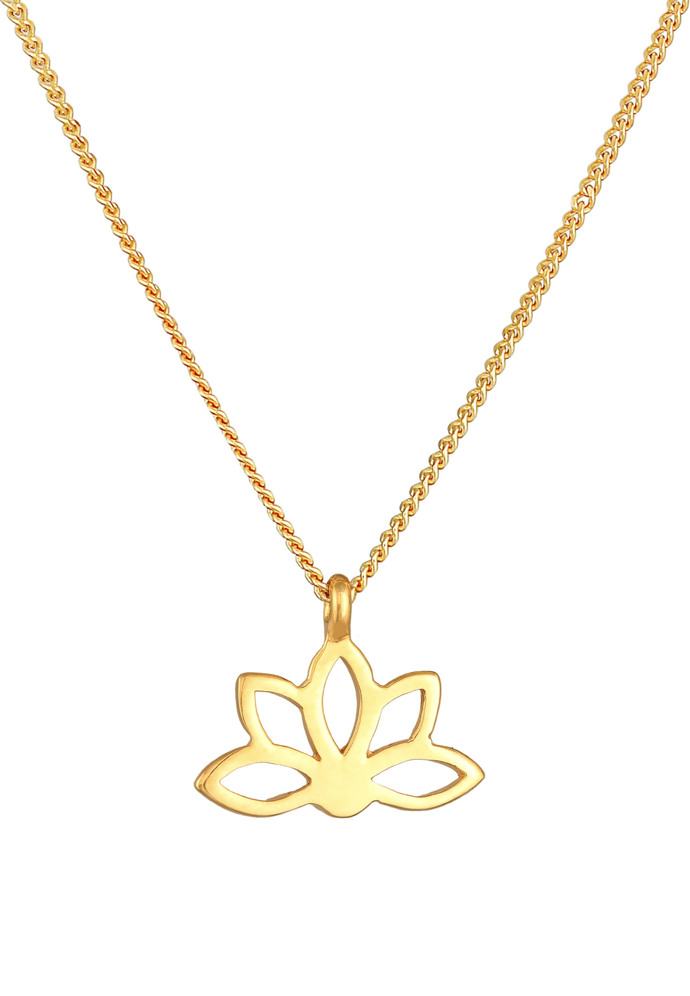 ELLI Kette 'Lotusblume' in Gold