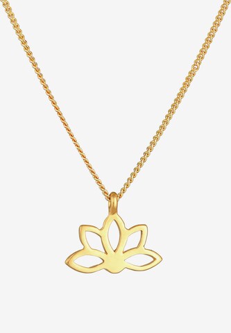 ELLI Ketting 'Lotusblume' in Goud