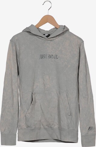 NIKE Sweatshirt & Zip-Up Hoodie in S in Grey: front