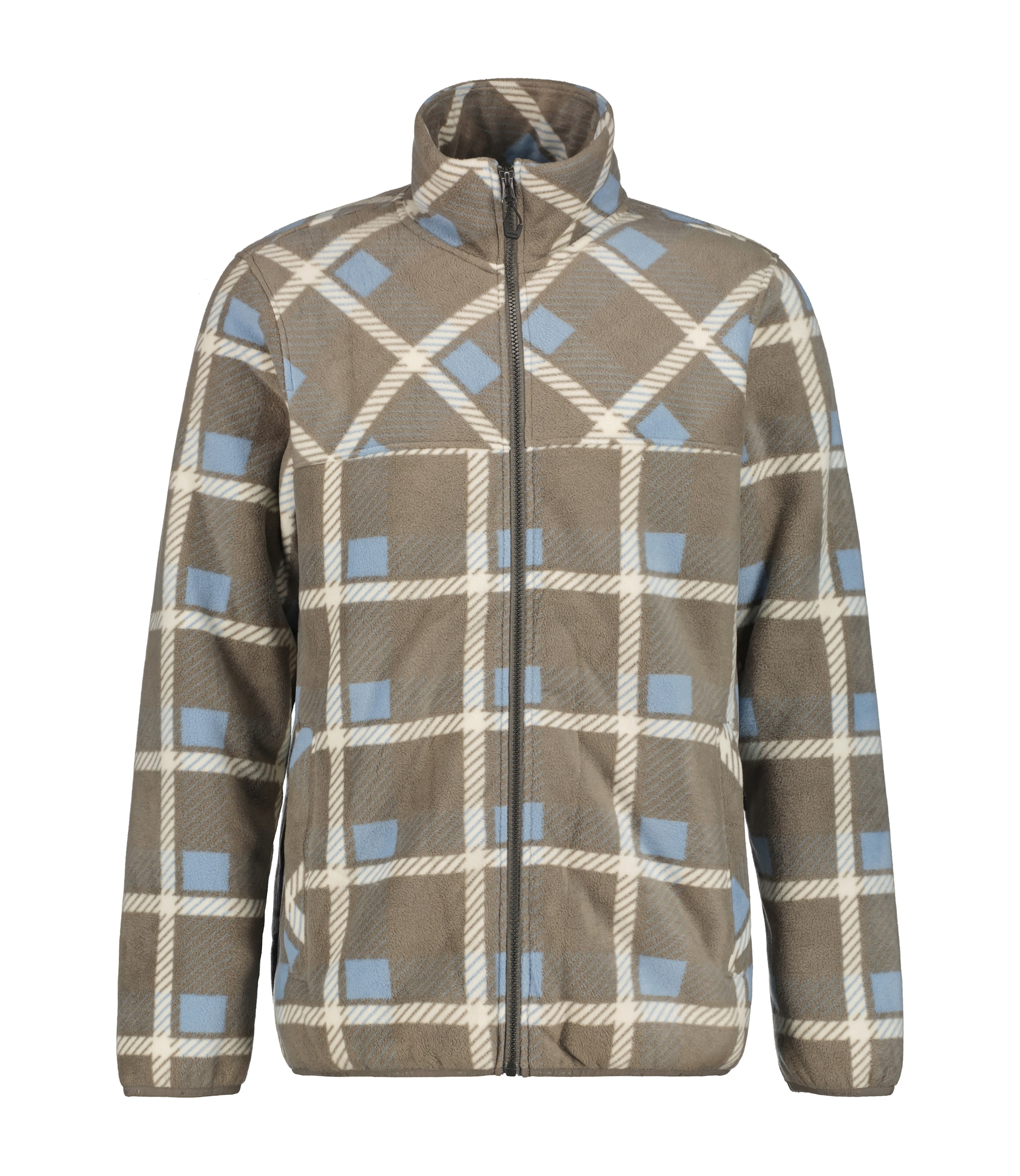 ICEPEAK Athletic Fleece Jacket in Green: front