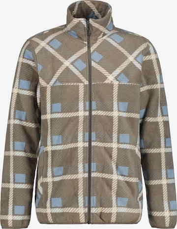 ICEPEAK Athletic Fleece Jacket in Green: front