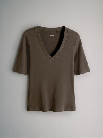 The Set Тениска в кафяво