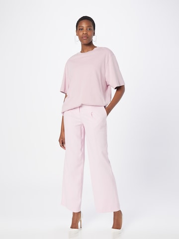 Wide leg Pantaloni con pieghe di Dorothy Perkins in rosa