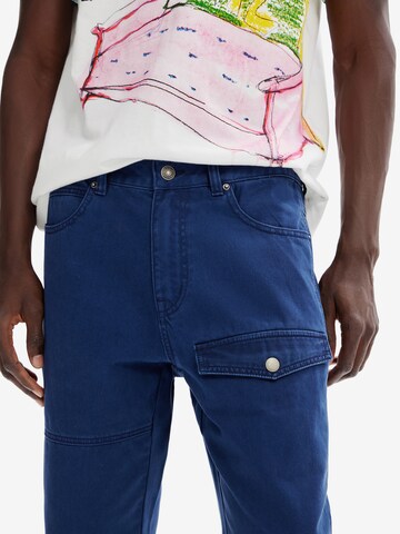 Desigual - Regular Calças 'Serge' em azul