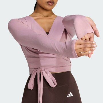 ADIDAS PERFORMANCE - Camisa funcionais 'Studio' em roxo