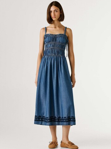 Pepe Jeans Jurk 'CASS' in Blauw: voorkant