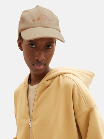 TOM TAILOR DENIM Cap in Beige: front