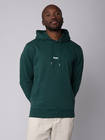 Felpa ' Nope ' di Watapparel in verde: frontale