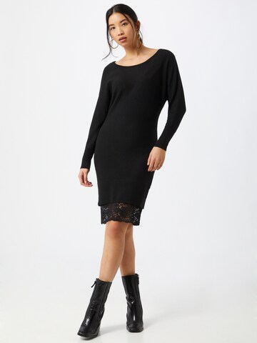 GUESS Gebreide jurk 'CELINE' in Zwart: voorkant