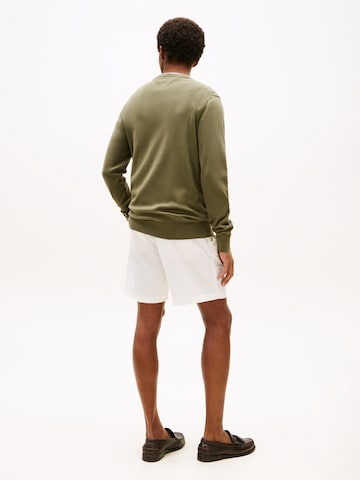 zaļš TOMMY HILFIGER Džemperis 'ESSENTIAL': no aizmugures