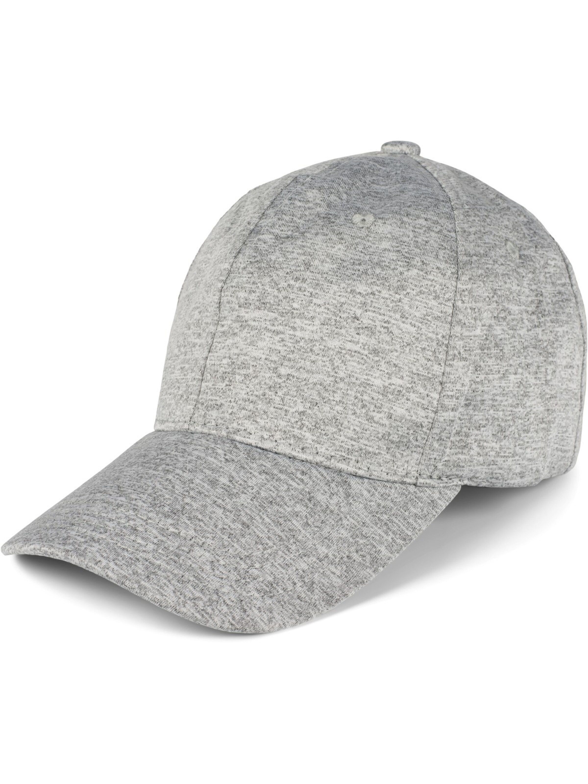 styleBREAKER Cap 'Baseball Cap meliert'‌‌ in Grau: Vorderseite