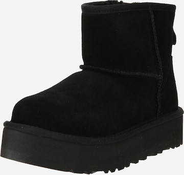 UGG Μπότες για χιόνι σε μαύρο: μπροστά