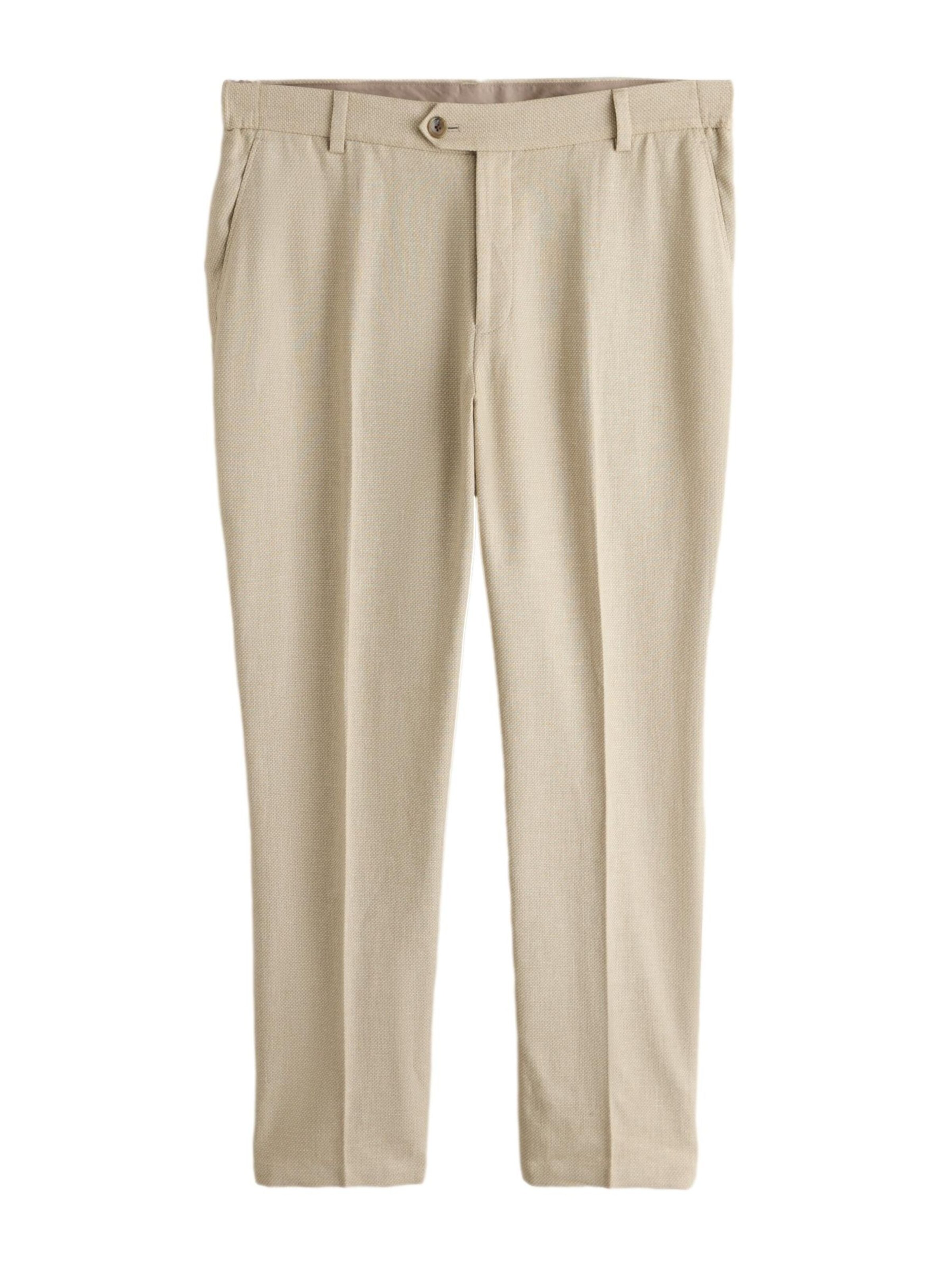 Next Slim fit Trousers with creases in Grey: front