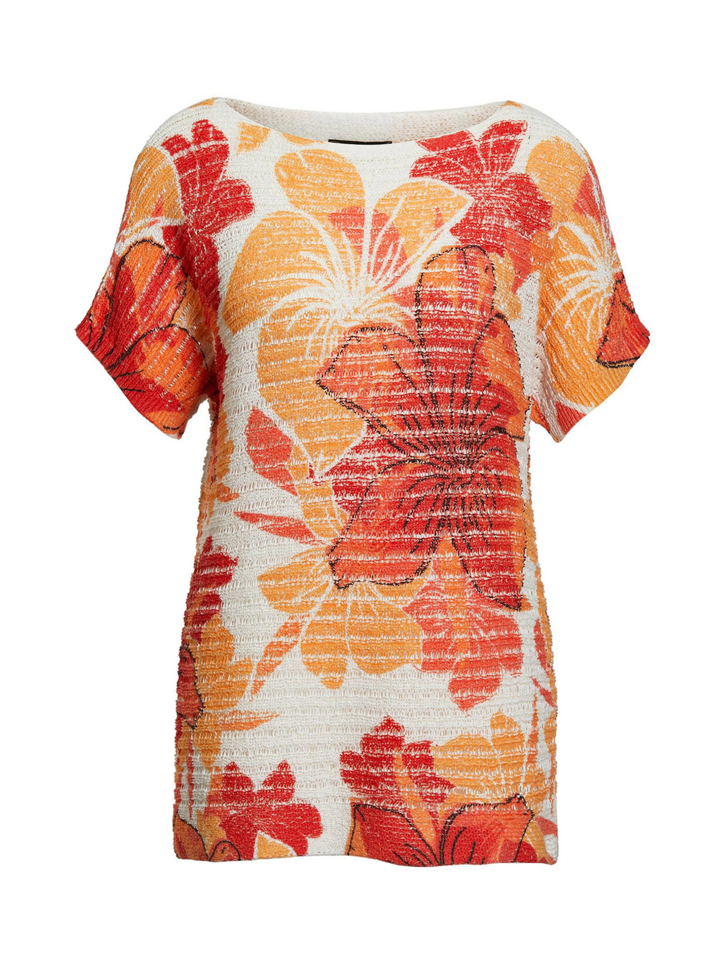 Goldner Pullover in Mischfarben: Vorderseite