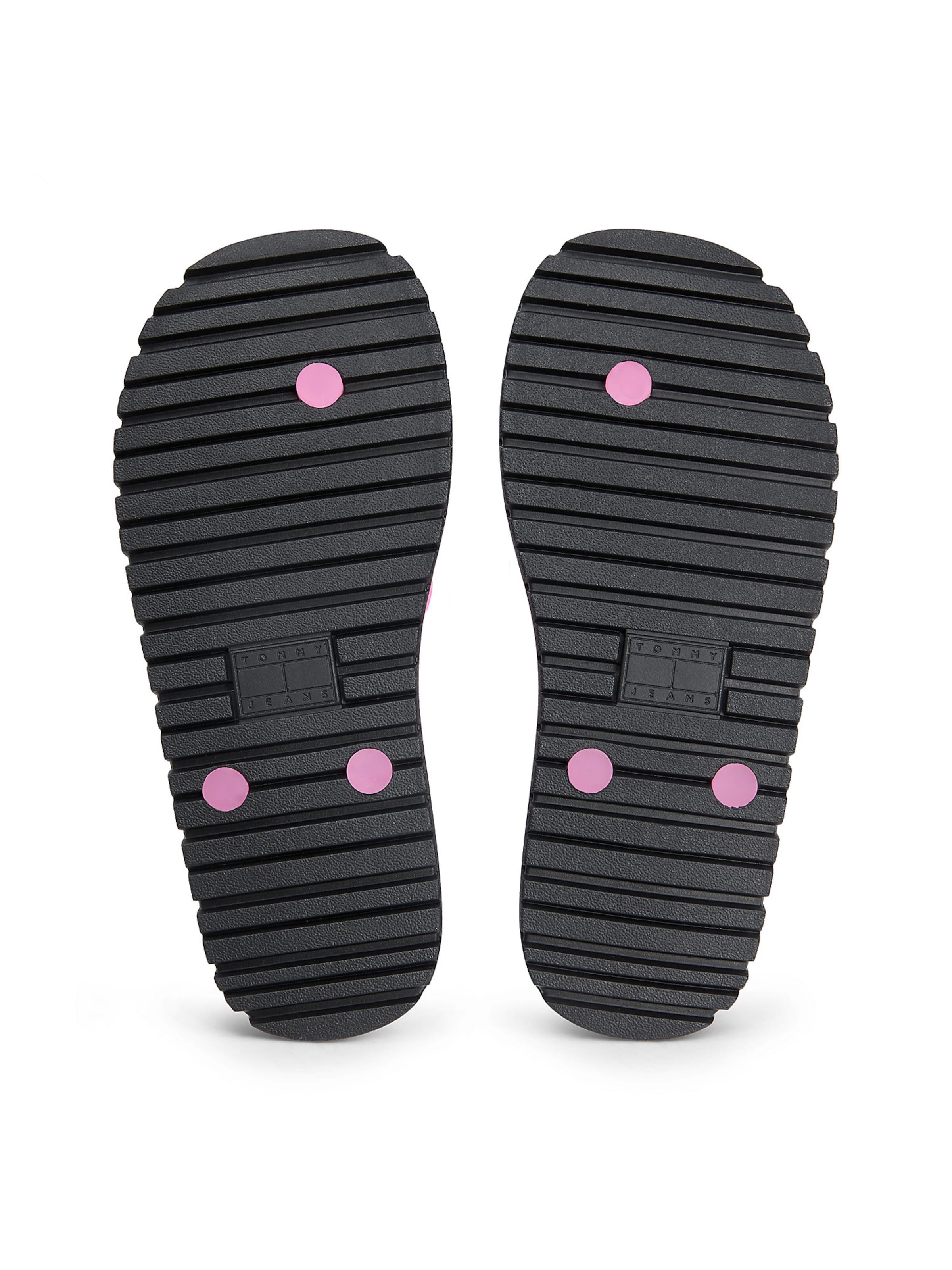 Tommy Jeans T-bar sandals in Pink