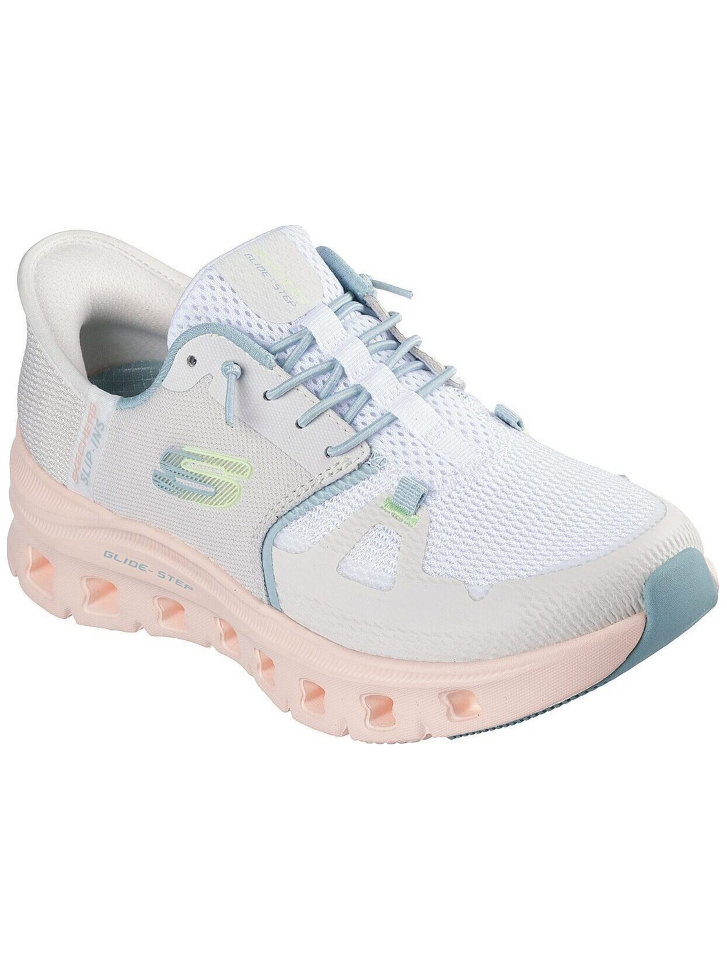 Baskets basses SKECHERS en beige : devant