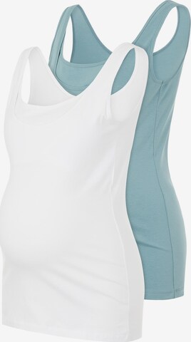 MAMALICIOUS Top 'Kerrie Nell' in Blauw: voorkant