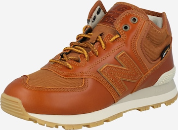 Baskets basses '574' new balance en marron : devant