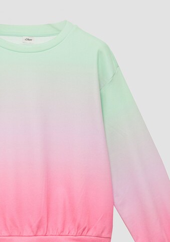 Sweat-shirt s.Oliver en vert