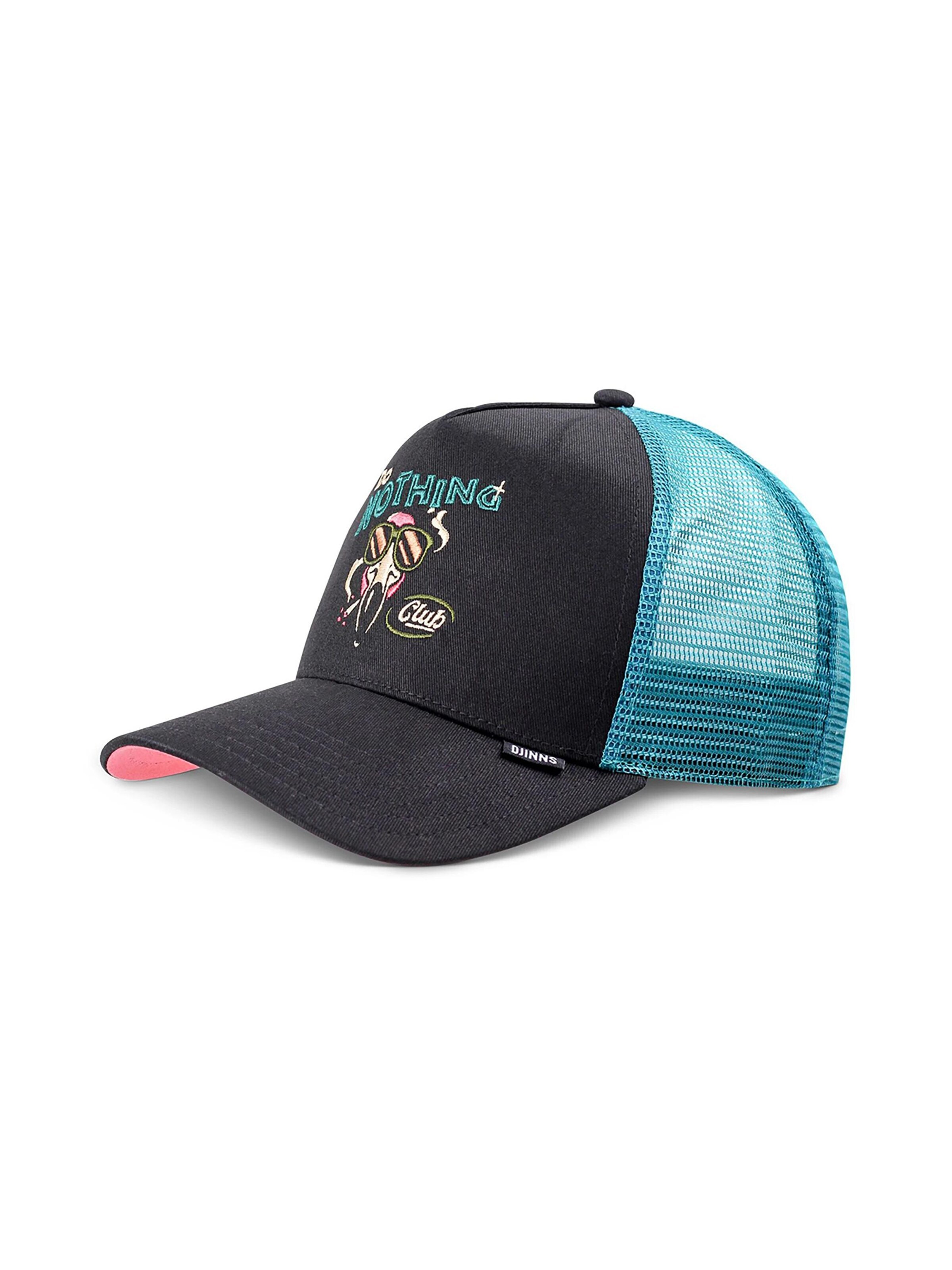 DJINNS Cap 'HFT DNC Flamingo' in Black: front