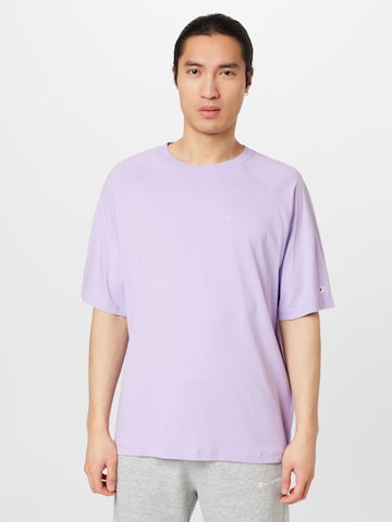 Champion Authentic Athletic Apparel Shirt in Lila: voorkant