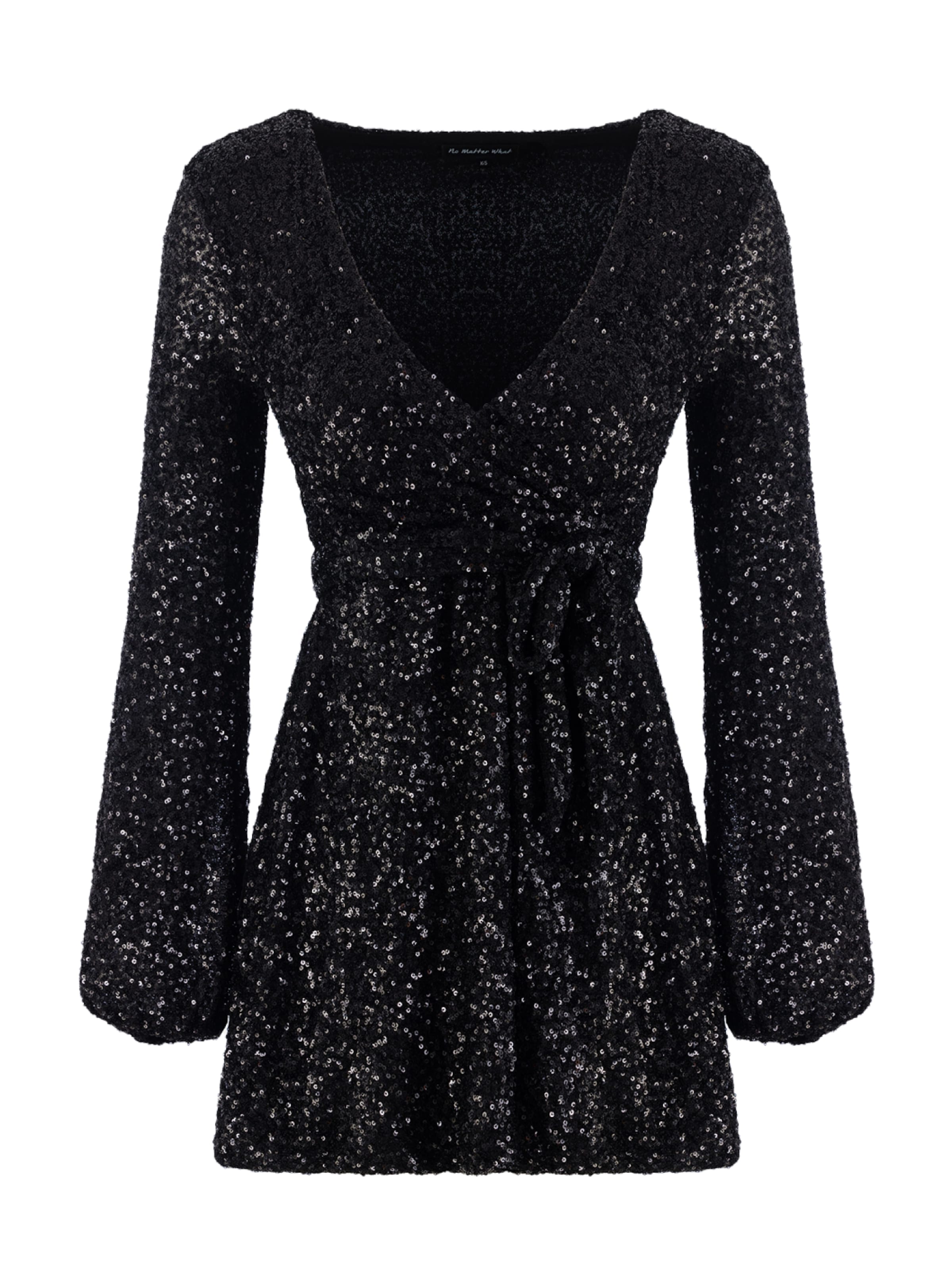 No Matter What Kleid in Schwarz: Vorderseite