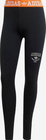 ADIDAS ORIGINALS Skinny Leggings in Zwart: voorkant