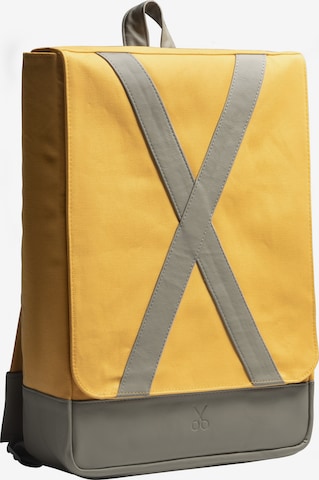 Kaft Rugzak 'Nordhug' in Geel: voorkant