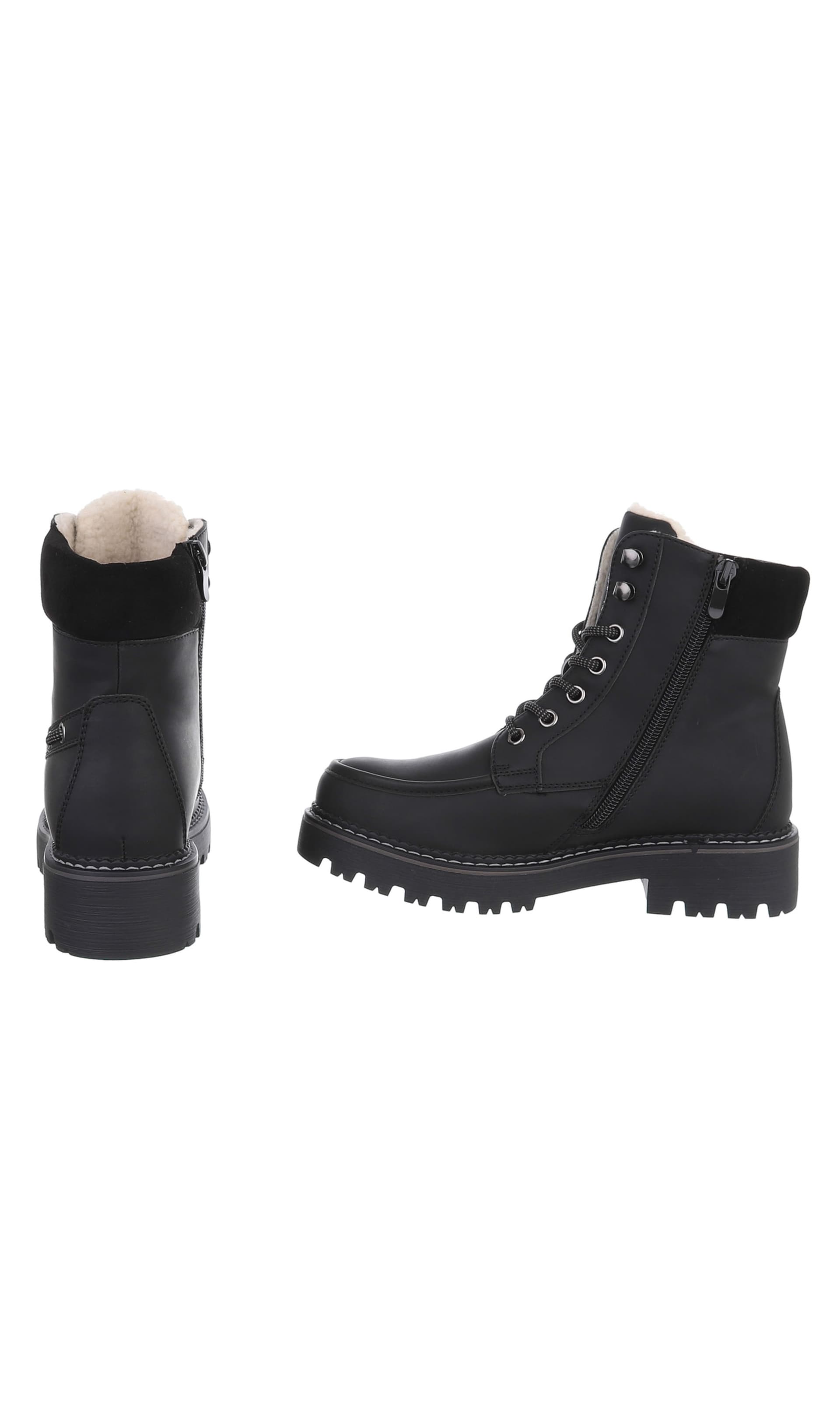 Ital-Design Stiefelette in Schwarz