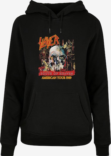 Merchcode Sweatshirt 'Slayer - South of Heaven' in orange / rot / schwarz / weiß, Produktansicht