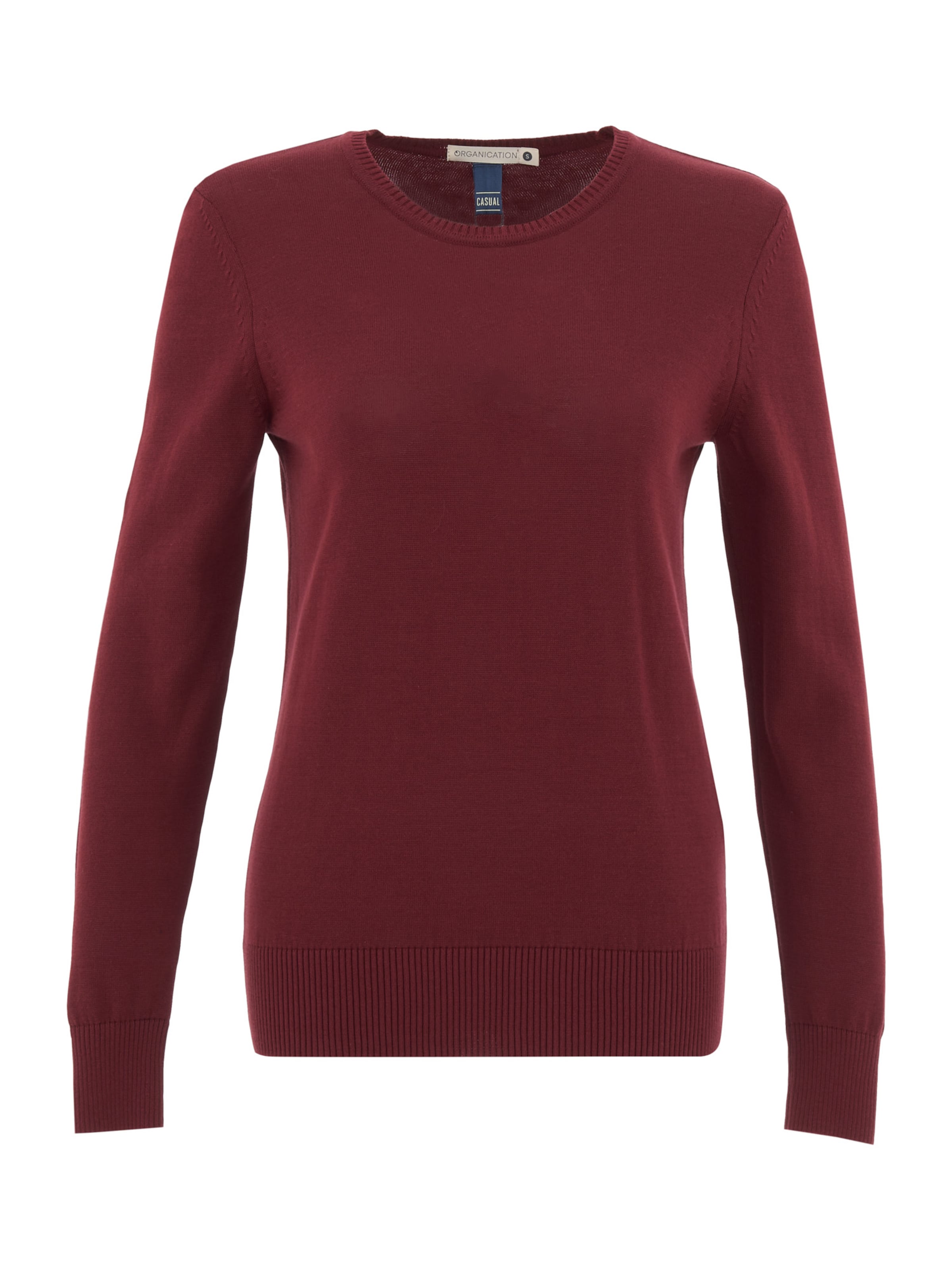Organication Pullover in Rot: Vorderseite