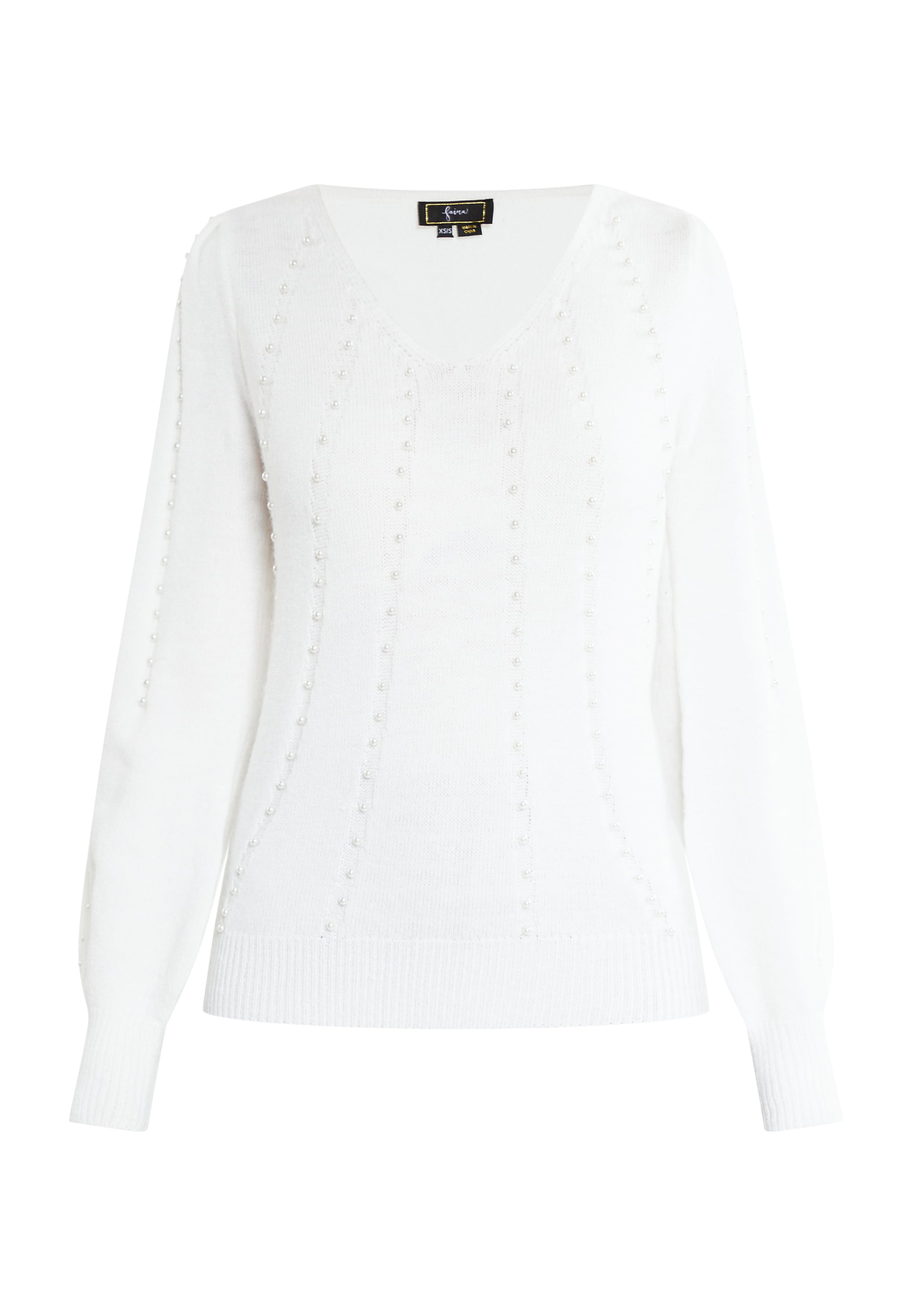 faina Sweater in White: front