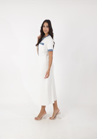 Elara Strickkleid in Weiß