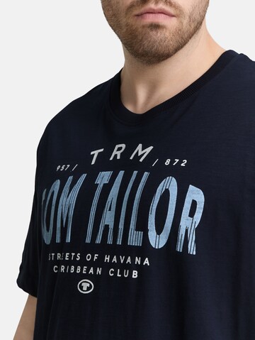 TOM TAILOR Men + Shirt in Blauw