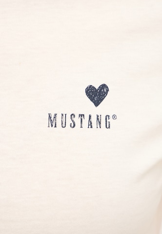 MUSTANG T-Shirt 'Loa' in Weiß