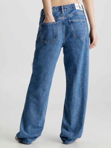 Calvin Klein Jeans Wide leg Jeans i blå