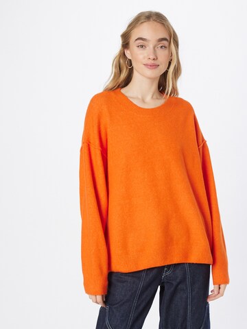 Pull-over 'Annie' WEEKDAY en orange : devant