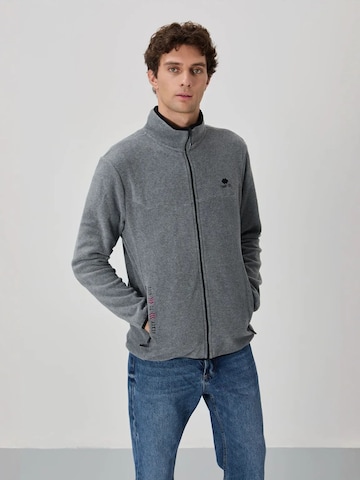 Tommy Life Fleece jacket in Grey: front