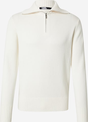 Karl Lagerfeld Πουλόβερ σε μπεζ: μπροστά