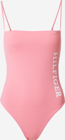 Tommy Hilfiger Underwear Bustier Enodelne kopalke | roza barva: sprednja stran