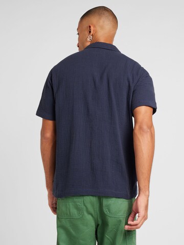 QS Regular Fit Hemd in Blau