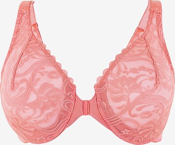 GLAMORISE Minimiser Bra in Orange: front