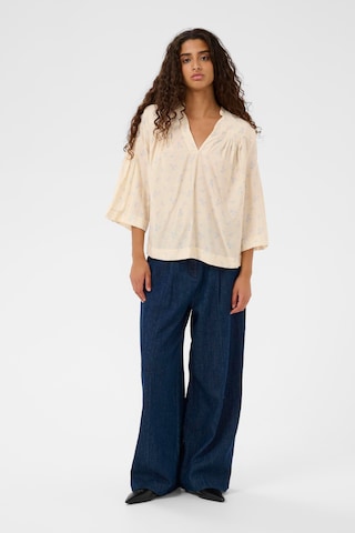Chemisier 'SLEneya' SOAKED IN LUXURY en beige
