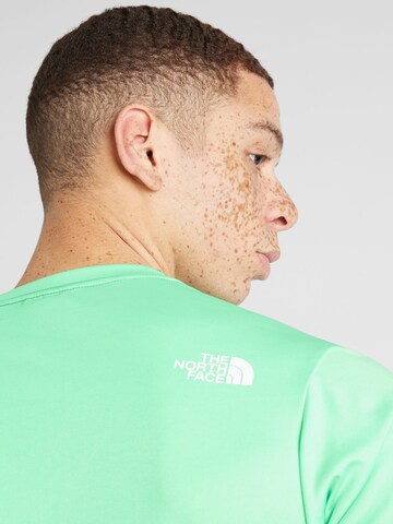 THE NORTH FACE Regular fit Λειτουργικό μπλουζάκι 'REAXION EASY' σε πράσινο