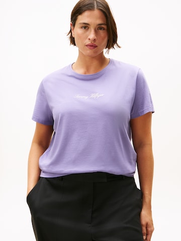 Tommy Hilfiger Curve Μπλουζάκι 'CLASSIC' σε λιλά: μπροστά