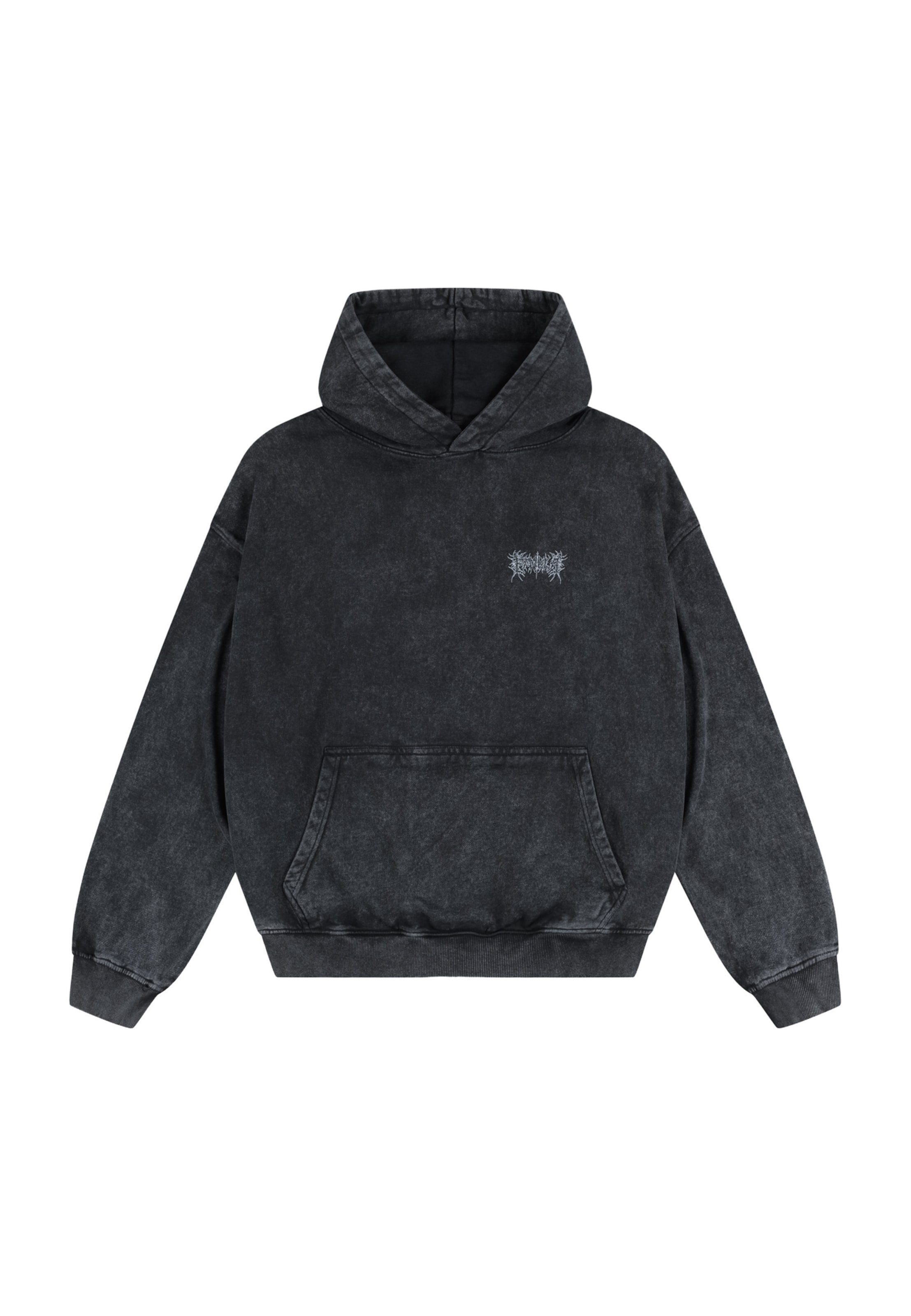 FAVELA Sweatshirt 'Faded Metal' in Black: front