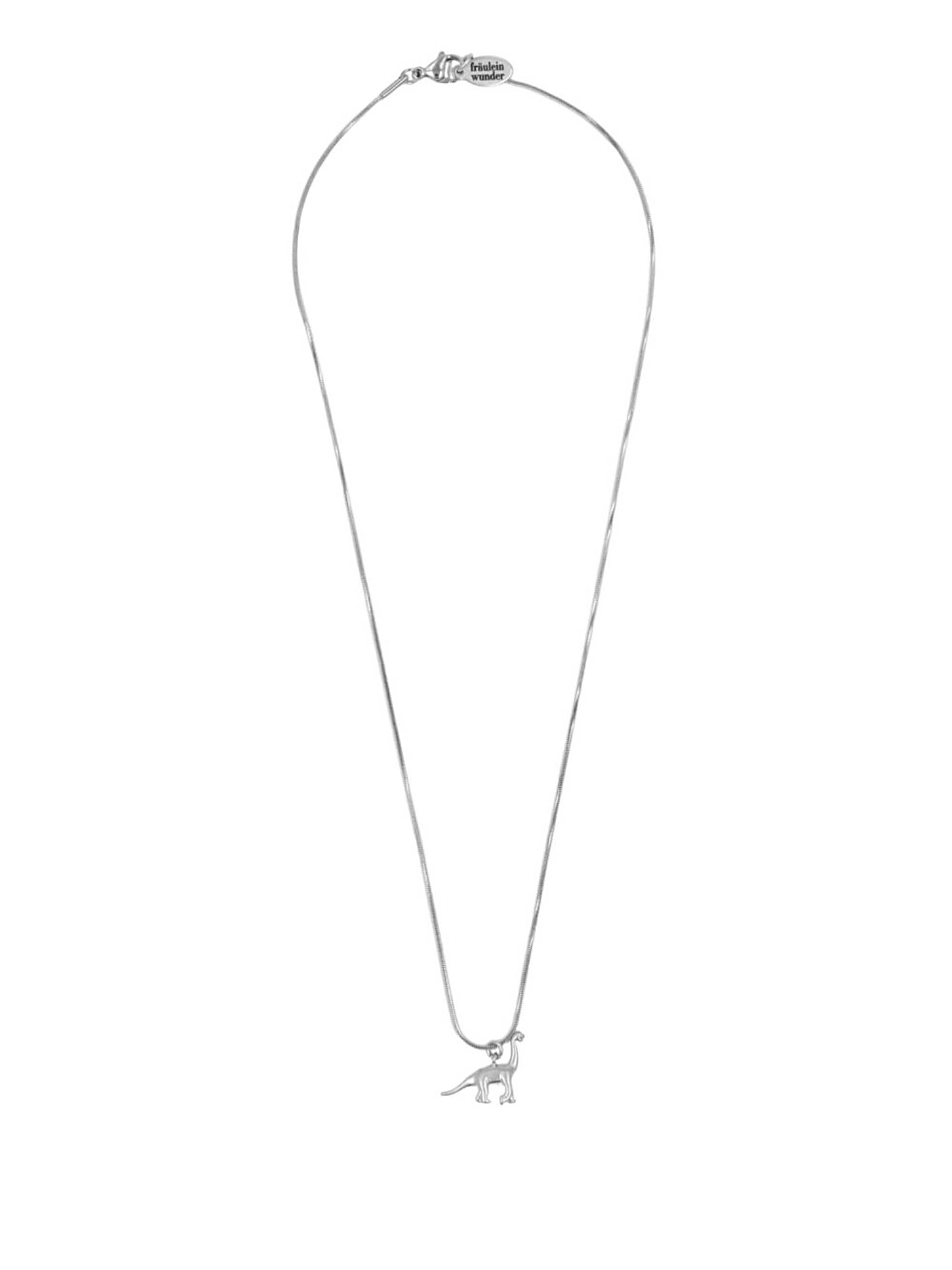 Fräulein Wunder Necklace 'Dino Brachiosaurus' in Silver: front